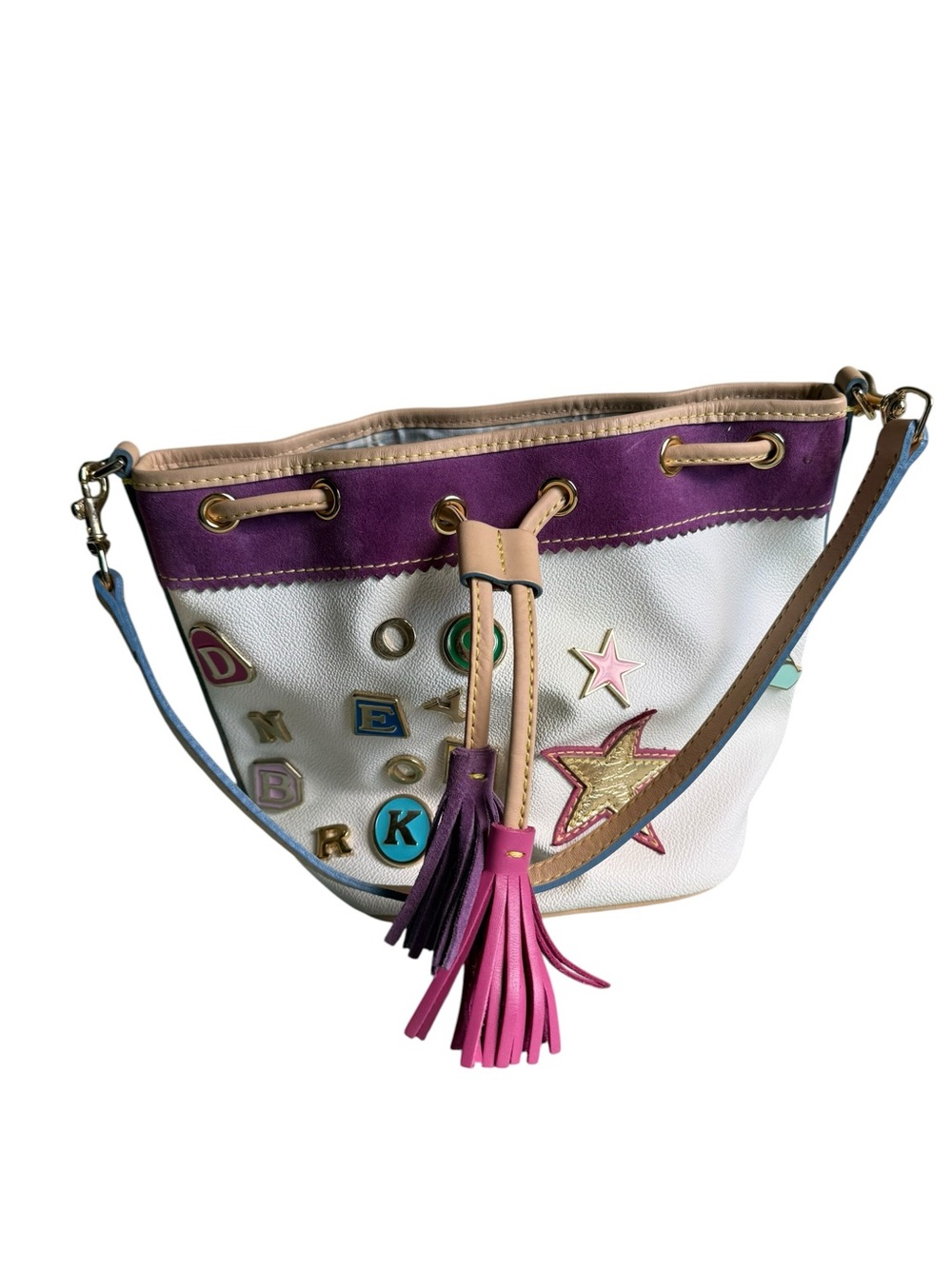 Vintage Dooney & Bourke x Lindsay Lohan Bucket Bag #6 - Picture 4 of 15